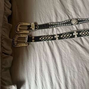 2 Belts with Chrystal’s